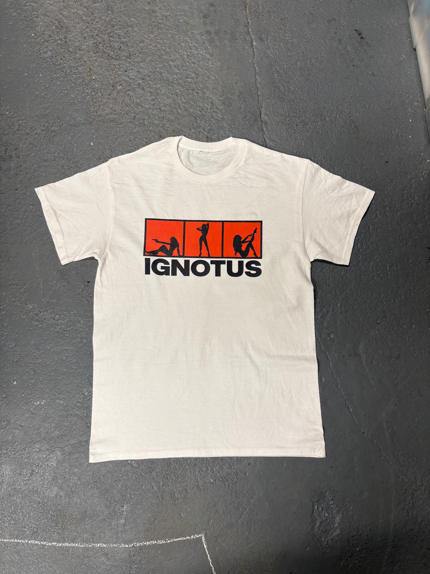 IGNOTUS Red Light T-Shirt in Red and White — heavyweight 210gsm cotton streetwear tee